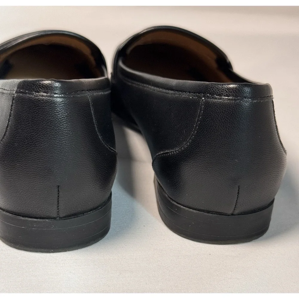 Black White Colorblock Loafer Kelly & Katie Women's Comfort  6 Flats Preppy